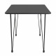 Стол Solution 120x80х75,5см, чёрный